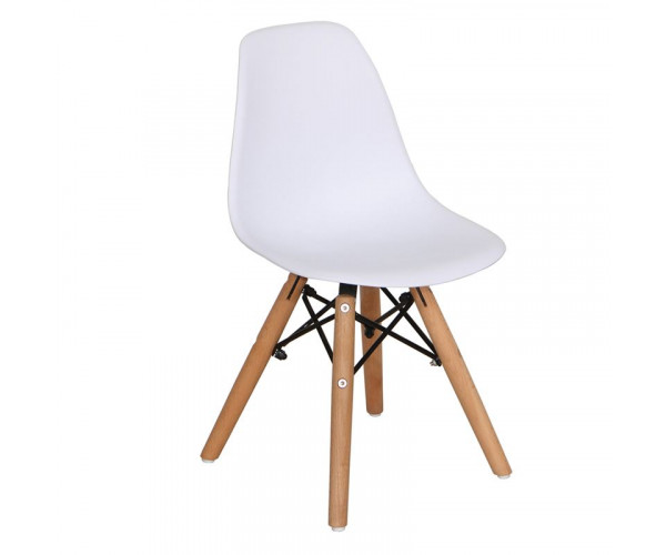 ART Wood Kid Καρέκλα Ξύλο - PP Άσπρο (ΣΕΤ 4 τεμ)
