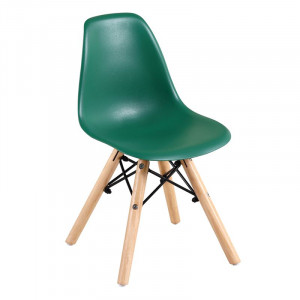 ART Wood Kid Καρέκλα Ξύλο - PP Πράσινο (ΣΕΤ 4 τεμ)