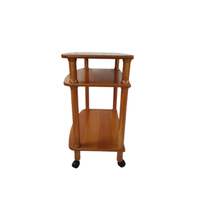 Πολυέπιπλο FUR1836 τρόλεϊ από μασιφ οξιά 70x45x80cm