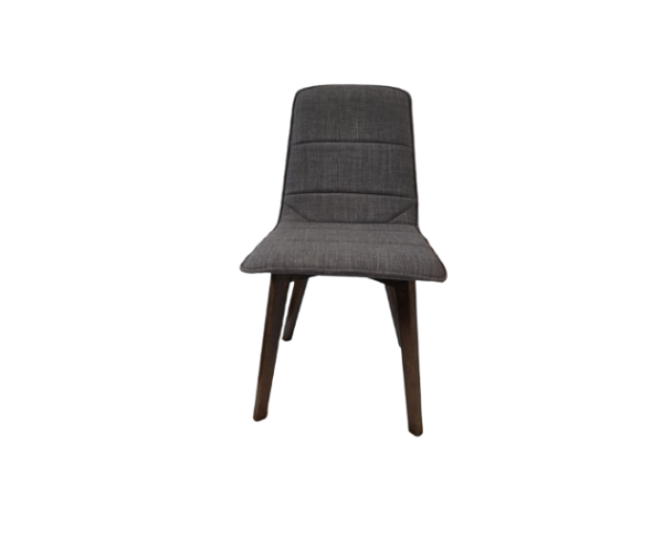 Ξύλινη καρέκλα VAN Ιταλίας με επένδυση ύφασμα γκρι 44x47x83h