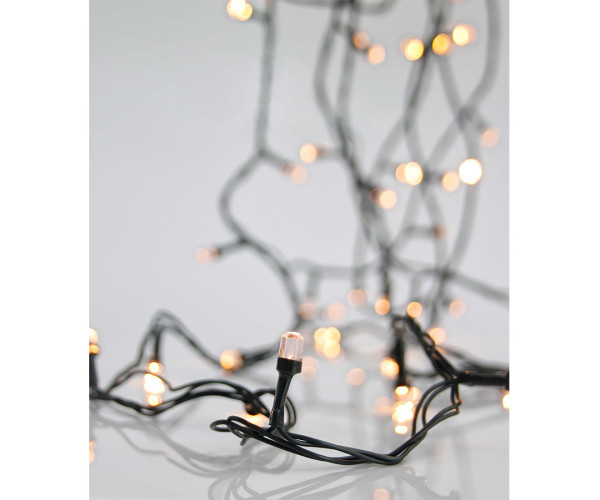 Χριστουγεννιάτικα φωτάκια led 200L diamond cap σε θερμό λευκό χρώμα