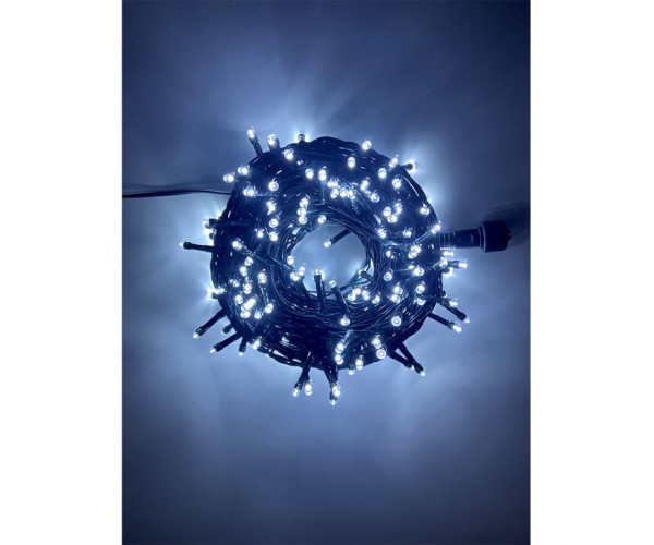 Χριστουγεννιάτικα φωτάκια led 100L σε ψυχρό λευκό χρώμα με 8 προγράμματα λειτουργίας