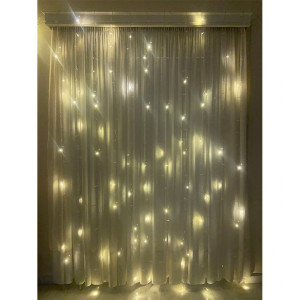 Χριστουγεννιάτικα φωτάκια led 500L κουρτίνα σε θερμό λευκό χρώμα με 100% fast flashing