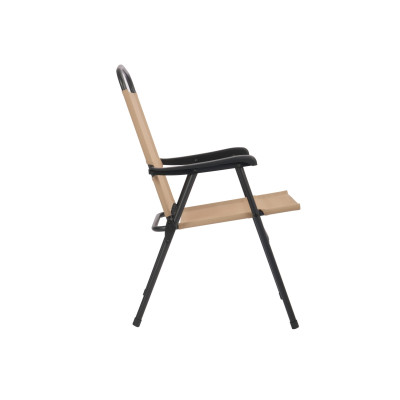 GINA πτυσσόμενη μεταλλική πολυθρόνα με pvc 49x53x87 