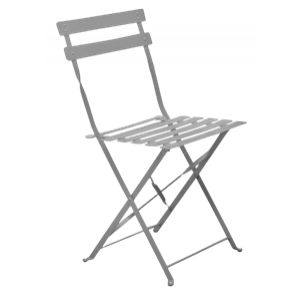 TRADITIONAL-C-LAMAKI καρέκλα κήπου μεταλλική ΓΚΡΙ, 42x49xH82