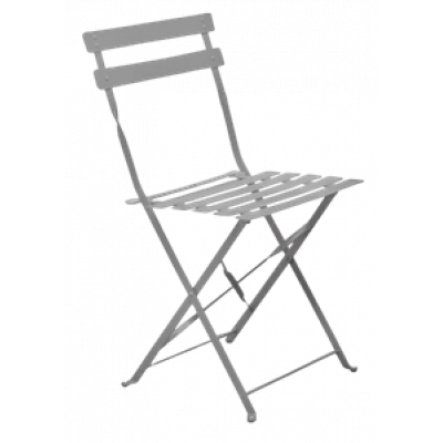 TRADITIONAL-C-LAMAKI καρέκλα κήπου μεταλλική ΓΚΡΙ, 42x49xH82