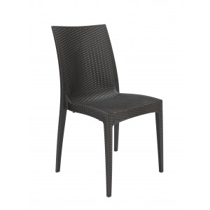 BISTROT-C καρέκλα κήπου polypropylene ΣΟΚΟΛΑΤΙ, 49x54xΗ89