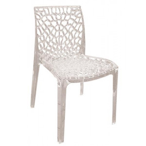 GRUVYER καρέκλα polycarbonate ΔΙΑΦΑΝΟ, 53x54x81h