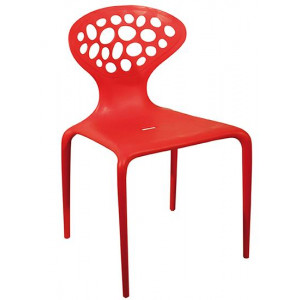 PC-016 καρέκλα polypropylene ΚΟΚΚΙΝΗ, 50x50x83