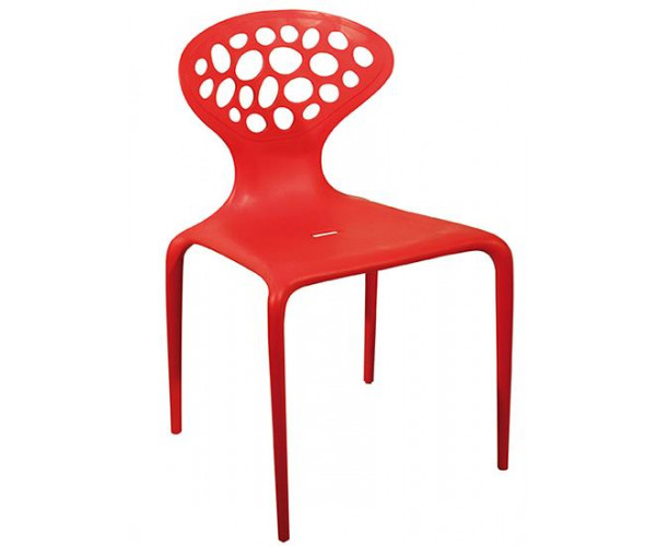 PC-016 καρέκλα polypropylene ΚΟΚΚΙΝΗ, 50x50x83