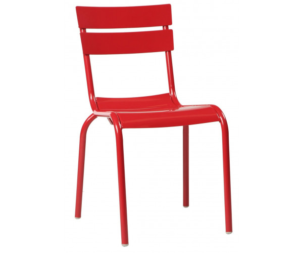 RIVOLI-C καρέκλα κήπου αλουμινίου ΚΟΚΚΙΝΗ, 47x51x80