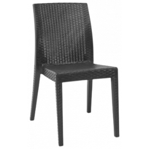 SIENA-C καρέκλα κήπου polypropylene ΑΝΘΡΑΚΙ, 41x53x86