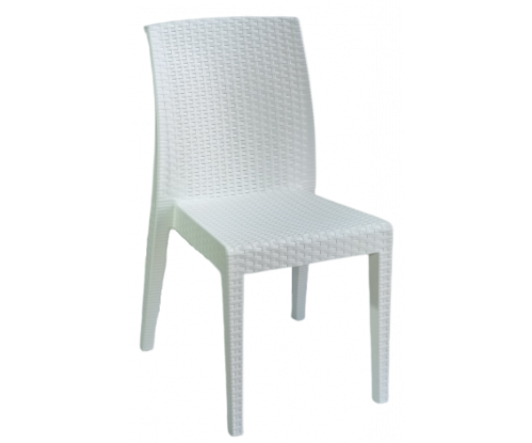 SIENA-C καρέκλα κήπου polypropylene ΛΕΥΚΗ, 41x53x86