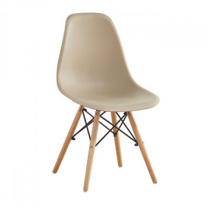 KEAMES-CH-PP-W καρέκλα polypropylene ΜΟΚΑ, 45x53x81