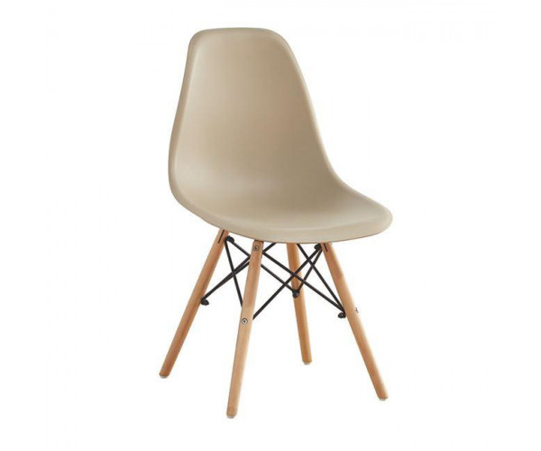 KEAMES-CH-PP-W καρέκλα polypropylene ΜΟΚΑ, 45x53x81
