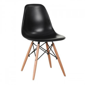 KEAMES-CH-PP-W καρέκλα polypropylene ΜΑΥΡΟ, 45x53x81