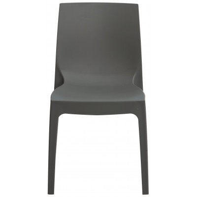 ROME καρέκλα polypropylene ματ ΑΝΘΡΑΚΙ, 54x52x81