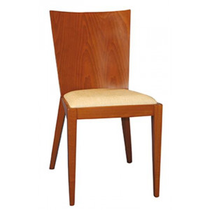 224 καρέκλα με σκελετός ξύλινο σε ΧΡΩΜΑ ΕΠΙΛΟΓΗΣ με κάθισμα ταπετσαρία, 45x63x87