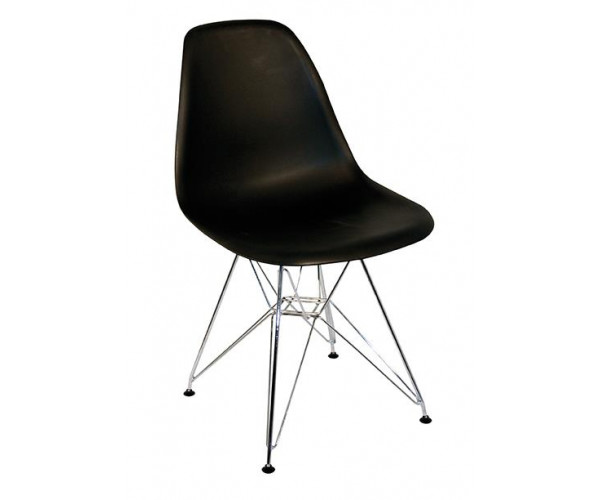 KEAMES-CH-PP-M καρέκλα polypropylene ΜΑΥΡΗ, 57x53x81