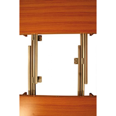 GHIBLI τραπέζι κουζίνας ξύλινo ΦΥΣΙΚΟ, 80x120(x2)xH75