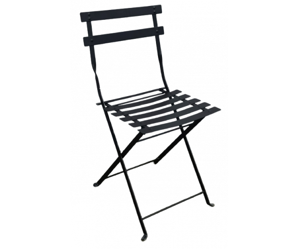 TRADITIONAL-C-LAMAKI καρέκλα κήπου μεταλλική ΜΑΥΡΗ, 42x49xH82