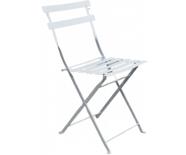 TRADITIONAL-C-LAMAKI καρέκλα κήπου μεταλλική ΛΕΥΚΗ, 42x49xH82