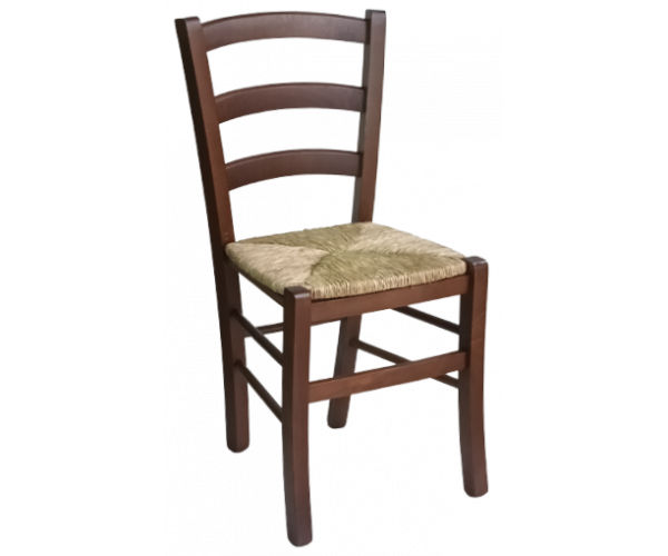 VENEZIA-S201L καρέκλα με σκελετός ξύλινο κάθισμα ΨΑΘΑ χρώμα ΚΑΡΥΔΙ, 45x45x88