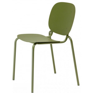 BERTOYA-CΗ καρέκλα μεταλλική ΧΡΩΜΙΟΥ μαξιλάρι ΛΕΥΚΟ, 52x60x80