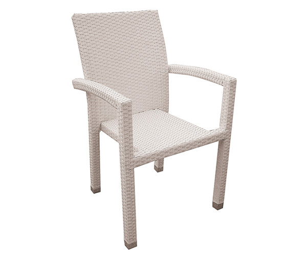 SOHO πολυθρόνα κήπου αλουμινίου wicker ΛΕΥΚΟ, 48x56x90 SOHO πολυθρόνα κήπου αλουμινίου wicker ΛΕΥΚΟ, 48x56x90