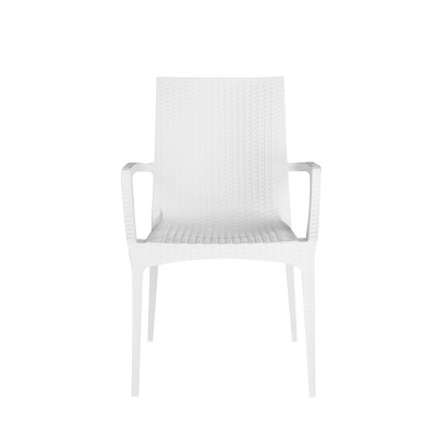 BISTROT-A πολυθρόνα κήπου polypropylene ΛΕΥΚΟ, 57x54xΗ89