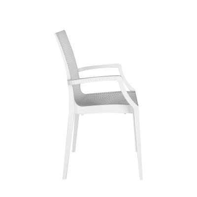 BISTROT-A πολυθρόνα κήπου polypropylene ΛΕΥΚΟ, 57x54xΗ89