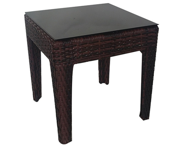ML-010 τραπεζάκι κήπου αλουμινίου wicker ΚΑΦΕ, 46x46xH46 ML-010 τραπεζάκι κήπου αλουμινίου wicker ΚΑΦΕ, 46x46xH46