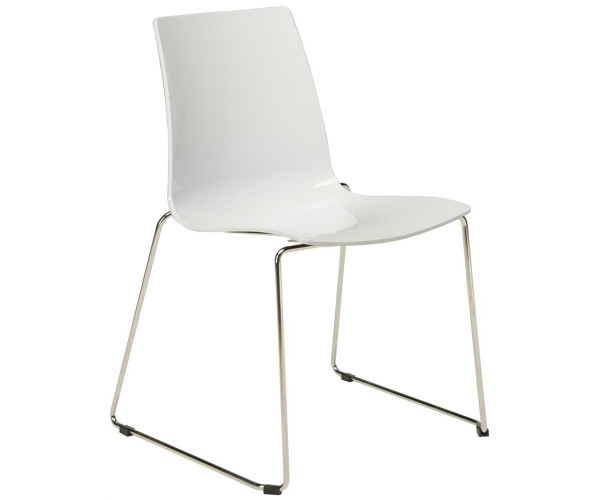 LOLLIPOP SLITTA καρέκλα polycarbonate gloss ΛΕΥΚΟ, 48x54x87 LOLLIPOP SLITTA καρέκλα polycarbonate gloss ΛΕΥΚΟ, 48x54x87