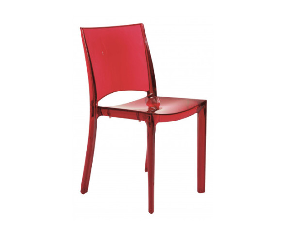 B-SIDE καρέκλα polycarbonate διαφ. ΚΟΚΚΙΝΟ, 48x50x82 B-SIDE καρέκλα polycarbonate διαφ. ΚΟΚΚΙΝΟ, 48x50x82