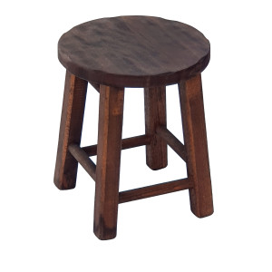 ΣΚΑΛΙΣΤΟ-Η30 σκαμπό χαμηλό ξύλινο ΕΜΠΟΤΙΣΜΟΥ ΚΑΡΥΔΙ / 30x30xH30