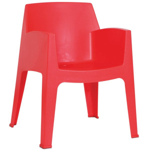 STONE πολυθρόνα polypropylene KOKKINH / 57x58xΗ82