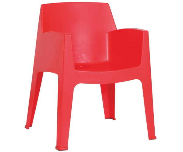 STONE πολυθρόνα polypropylene KOKKINH / 57x58xΗ82