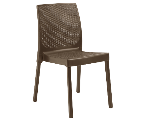 NAPOLI-C καρέκλα κήπου polypropylene ΚΑΦΕ, 44x50x82 NAPOLI-C καρέκλα κήπου polypropylene ΚΑΦΕ, 44x50x82