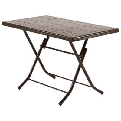 FOLDING TABLE τραπέζι κήπου μεταλλικό-πλαστικό ΚΑΦΕ, 68x118xh75