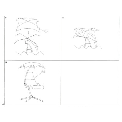 SWING-155 κούνια μεταλλική ΚΑΦΕ, 100x100xH200