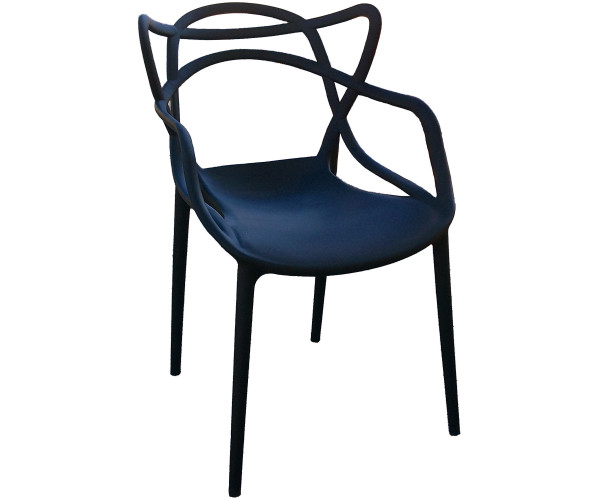 MELLON πολυθρόνα polypropylene ΜΑΥΡΟ, 59x55x81