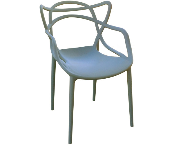 MELLON πολυθρόνα polypropylene ΓΚΡΙ, 59x55x81