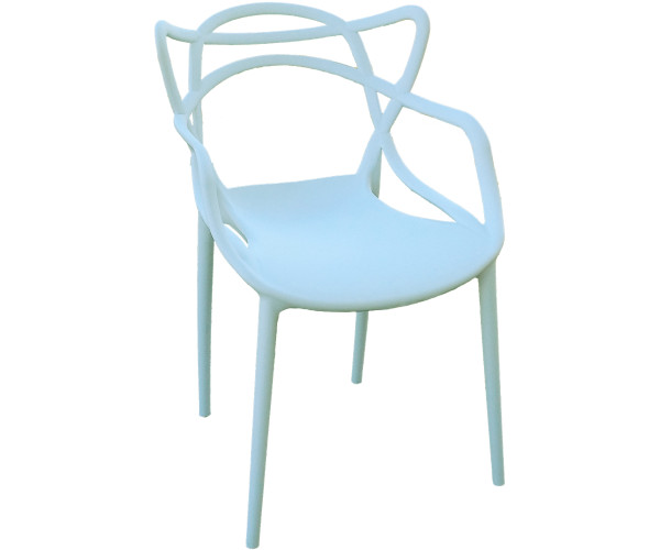 MELLON πολυθρόνα polypropylene ΛΕΥΚΟ, 59x55x81