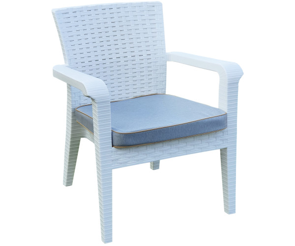 ALASKA-P πολυθρόνα κήπου polypropylene ΛΕΥΚΟ, 62x66x80 ALASKA-P πολυθρόνα κήπου polypropylene ΛΕΥΚΟ, 62x66x80