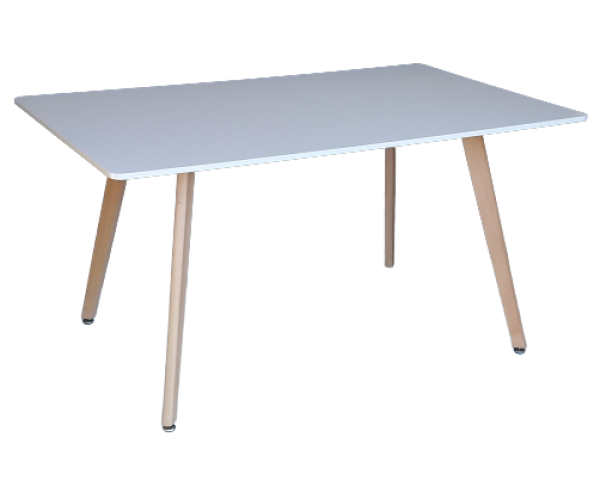 BERT-T τραπέζι ενιαίου χώρου ξύλινo ΛΕΥΚΟ, 90x140xH75 BERT-T τραπέζι ενιαίου χώρου ξύλινo ΛΕΥΚΟ, 90x140xH75