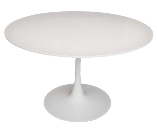 SIMPLE τραπέζι μεταλλικό με επιφάνεια mdf ΛΕΥΚΟ, Φ120xh75 SIMPLE τραπέζι μεταλλικό με επιφάνεια mdf ΛΕΥΚΟ, Φ120xh75