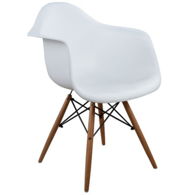 KEAMES-ARMS-PP-W πολυθρόνα polypropylene ΛΕΥΚΗ, 62x55x83