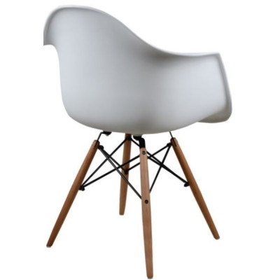 KEAMES-ARMS-PP-W πολυθρόνα polypropylene ΛΕΥΚΗ, 62x55x83