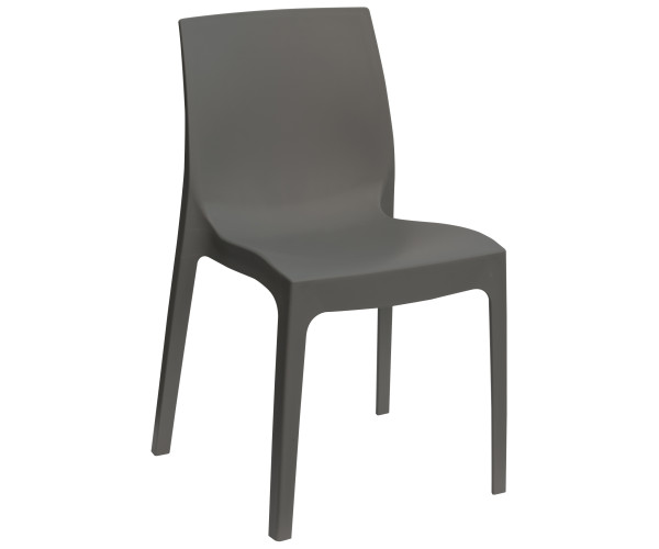 ROME καρέκλα polypropylene ματ ΑΝΘΡΑΚΙ, 54x52x81 ROME καρέκλα polypropylene ματ ΑΝΘΡΑΚΙ, 54x52x81