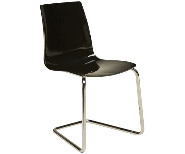 LOLLIPOP LEGS καρέκλα polycarbonate gloss ΜΑΥΡΟ, 46x46x87 LOLLIPOP LEGS καρέκλα polycarbonate gloss ΜΑΥΡΟ, 46x46x87